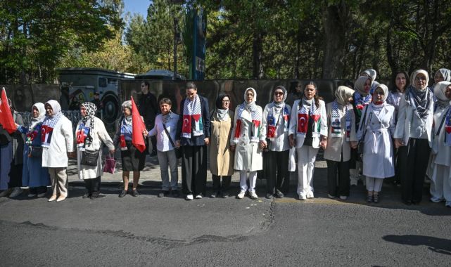 Ankara'da Gazze İçin Sessiz Çığlık etkinliği düzenlendi