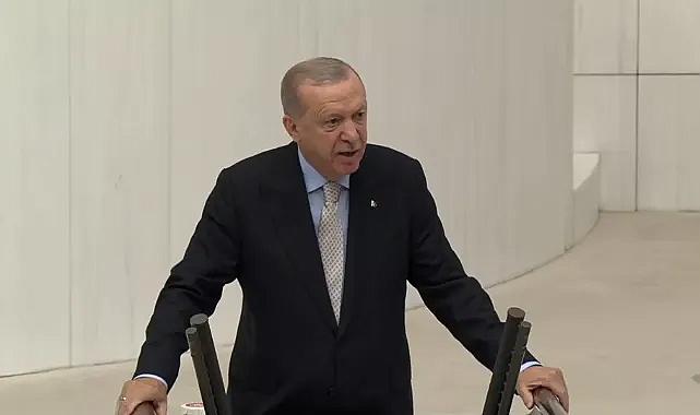 Cumhurbaşkanı Erdoğan Meclis'te konuşuyor
