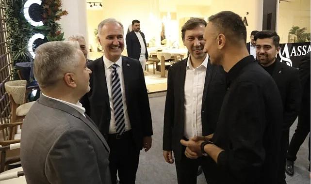 İnegöl'de protokolden Modef Expo'ya ziyaret