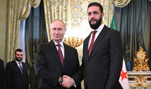 Şara, Moskova'da Putin ile Suriyedeki askeri tesislerin yeniden yapılandırılmasını görüşecek