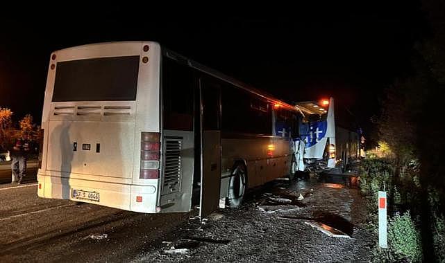 Sinop'ta iki otobüs çarpıştı: 12 yaralı