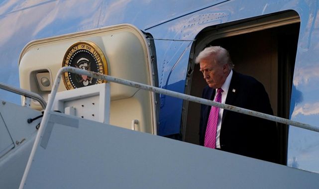 Trump'ın uçağının yakınında şüpheli yapı tespit edilmesinin ardından havalimanında güvenlik artırıldı