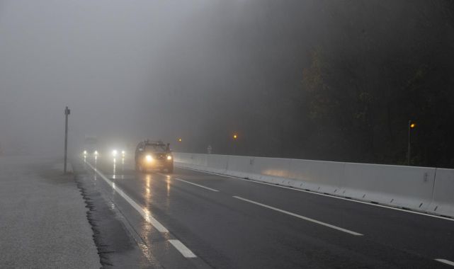 Bolu Dağı geçişinde sağanak ve sis etkili oldu