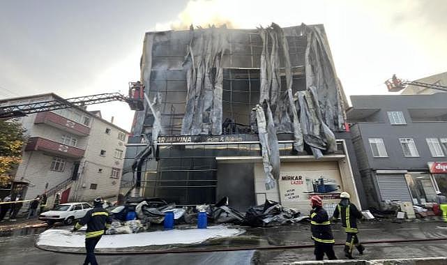 Kocaeli'deki depo yangınıyla ilgili 7 kişi açığa alındı