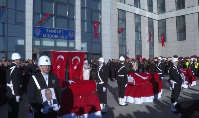 Kahraman şehitlerimiz için veda töreni düzenlendi