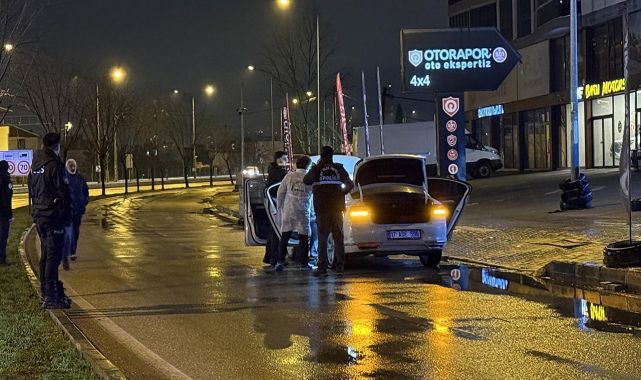 Bursa'da şüpheli araçtan el bombası çıktı