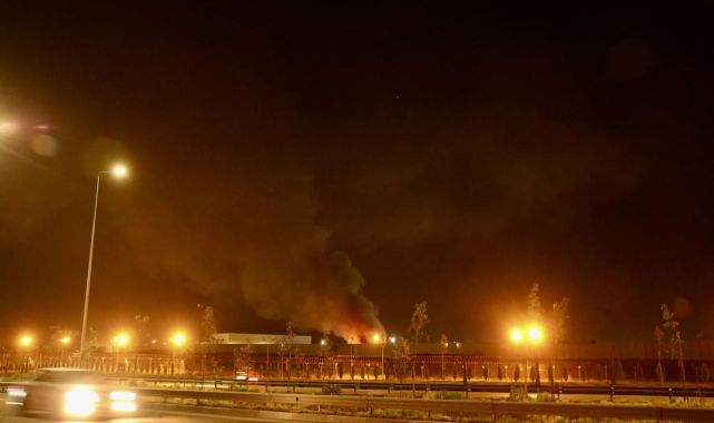 Erbil'de patlama sesleri: Erbil Havalimanında yangın çıktı