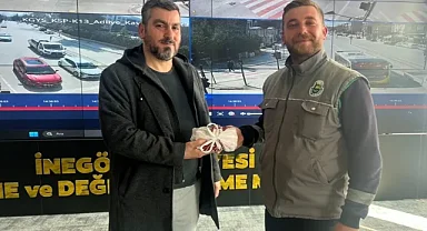 İnegöl Belediyesi personelinden örnek davranış