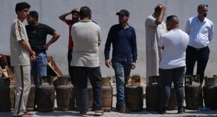 Bağdat'ta tüp gaz kuyruğu