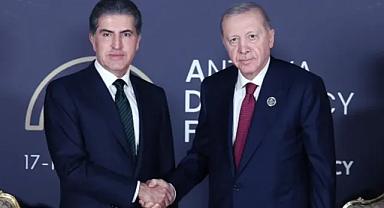 Cumhurbaşkanı Erdoğan Neçirvan Barzani'yi kabul etti