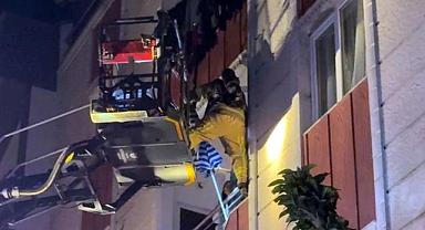 İstanbul'da 4 katlı binada yangın paniği