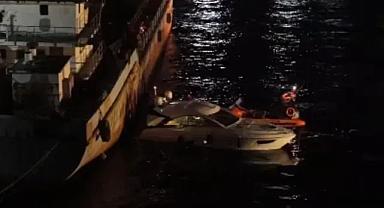 İstanbul'da gemiye çarpan tekne battı: 5 kişi kurtarıldı