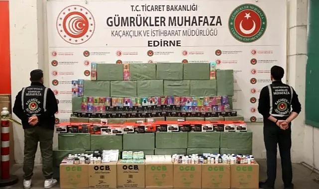 Kapıkule Gümrük Kapısı'nda 33,1 milyon liralık kaçak eşya yakalandı