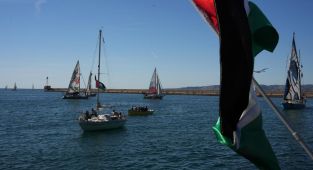 Küresel Sumud Filosu Barselona'dan bu kez iki katı katılımla Gazze'ye doğru yola çıkıyor