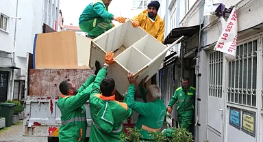 Osmangazi'de çöp eve anında müdahale