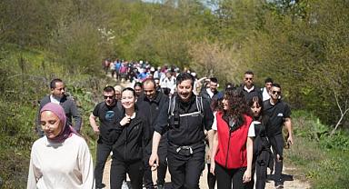 Yenişehir’de doğa yürüyüşüne 222 kişi katıldı