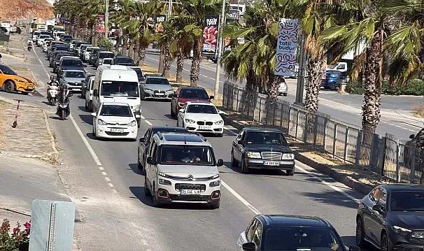 Bodrum'a bayram tatilinin ilk 3 gününde 67 bin araç giriş yaptı