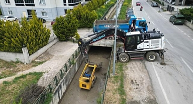 Bursa Büyükşehir'den yaz öncesi dere temizliği