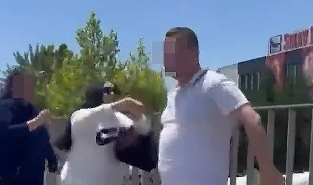 Bursa'da tartıştığı kadını darbeden adama kadın müdahalesi
