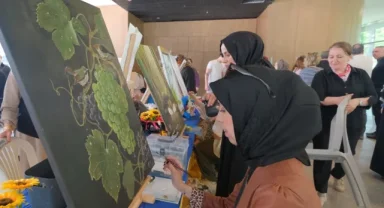 İnegöl'de İnesmek kursiyerlerinin eserleri görücüye çıktı
