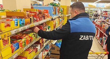 İnegöl'de zabıta ekiplerinden bakkal ve marketlere denetim