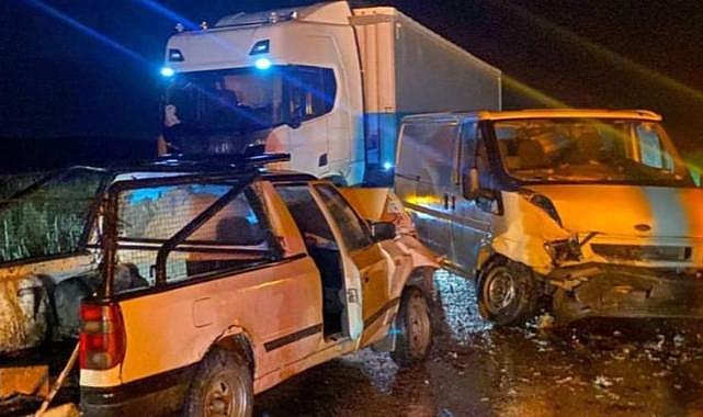 Minibüsle pikabın çarpıştığı kazada 1 kişi öldü