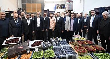 BTSO Başkanı İbrahim Burkay’dan Bursa Kent Hali’ne Ziyaret