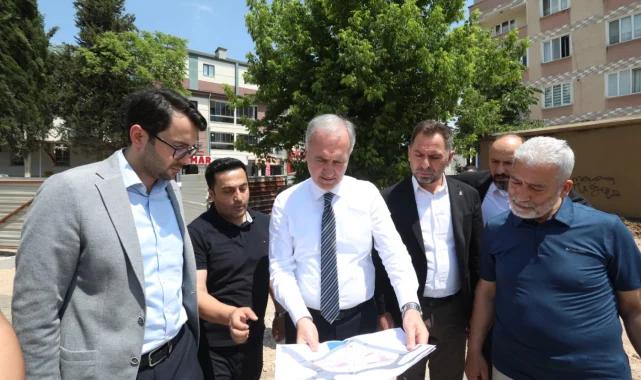 İnegöl'de Alanyurt Meydan Projesinde sona gelindi