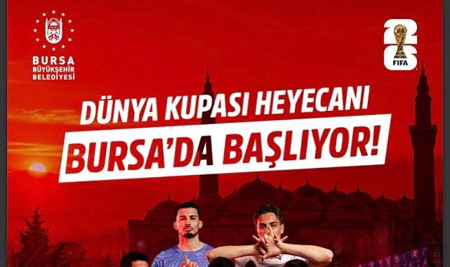 Bursalılar Dünya Kupası heyecanını dev ekranda yaşayacak
