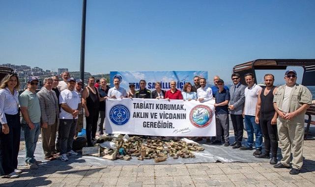 Büyükşehir'den Gemlik'te deniz dibi temizliği