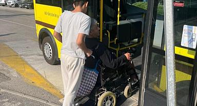 Büyükşehir, özel gereksinimli öğrenciyi sınava ulaştırdı