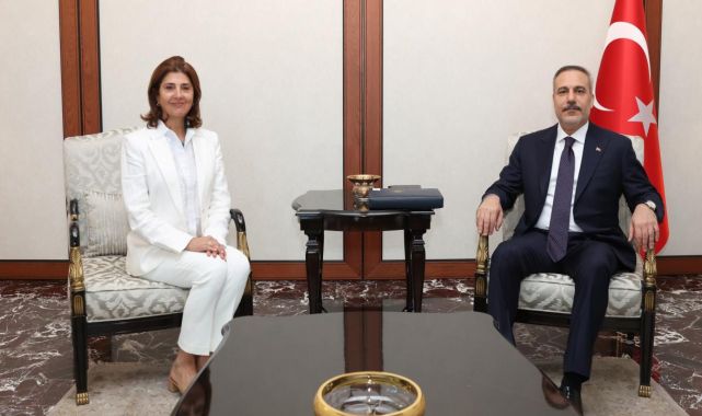 Dışişleri Bakanı Fidan, Maria Angela Holguin Cuellar'ı kabul etti