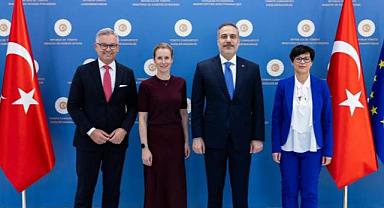 Dışişleri Bakanı Fidan, üst düzey AB yetkilileriyle bir araya geldi