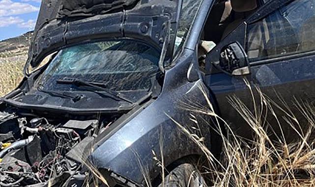 Kilis’te feci kaza: Otomobil şarampole devrildi, 2 yaralı