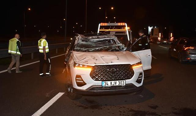 Kuzey Marmara Otoyolu'nda trafik kazası: 2 yaralı