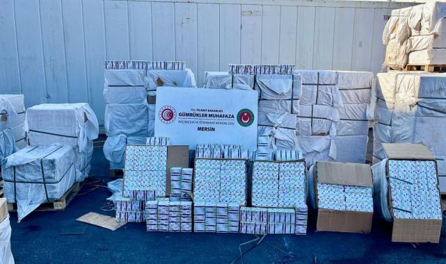 Mersin Limanı'nda yaklaşık 5 milyar TL değerinde kapsül ilaç ele geçirildi