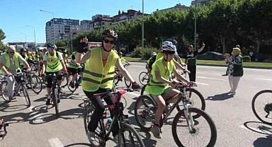 Sağlıklı hayat için pedal çevirdiler