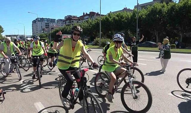 Sağlıklı hayat için pedal çevirdiler