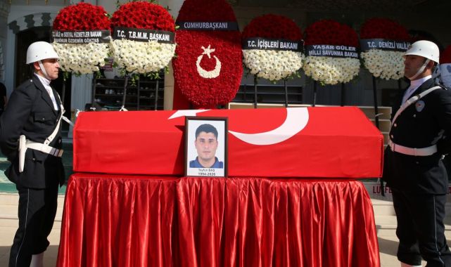 Şehit polisimiz Denizli'de son yolculuğuna uğurlandı