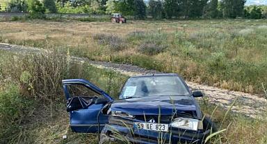 Tokat'ta cenazeden dönenleri taşıyan otomobil devrildi: 1 ölü, 1 yaralı