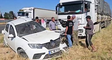 YKS'ye giderken tırla çarpışan otomobilin sürücüsü hayatını kaybetti