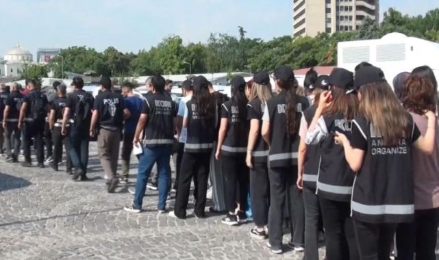 Ankara'da 'yeni nesil' suç örgütlerine operasyon: 55 şüpheli tutuklandı