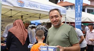 Aşurenin bereketi Keles'te paylaşıldı