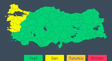 Bakanlık sarı kodla uyardı: Fırtınaya dikkat!