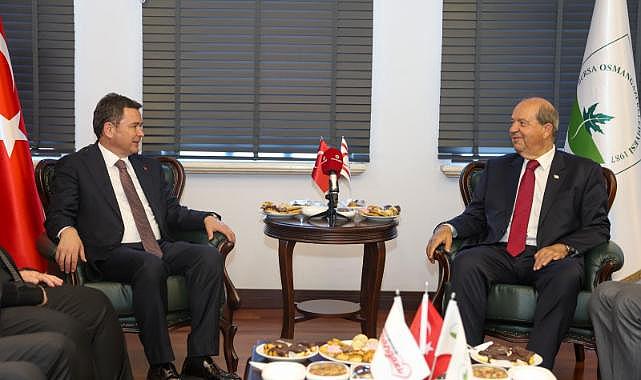 Başkan Erkan Aydın, KKTC 5. Cumhurbaşkanı Ersin Tatar'ı Ağırladı
