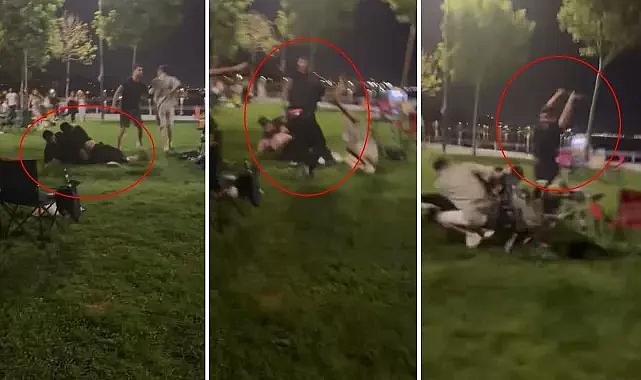 Caddebostan Sahili’nde sopalı kavga