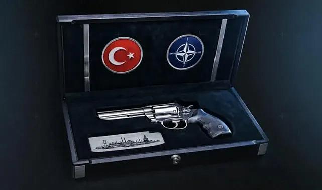 Cumhurbaşkanı Erdoğan'dan NATO liderlerine 'tabanca' hediyesi