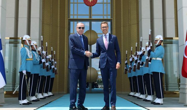 Cumhurbaşkanı Erdoğan, Finlandiya Cumhurbaşkanı Stubb ile bir araya geldi