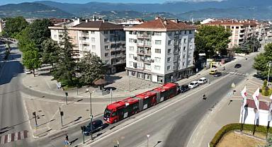 İnegöl’de Metrobüs İçin Test Sürüşü Yapıldı