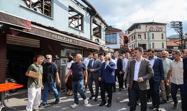 Kayhan Çarşısıı'nda yaralar Büyükşehir'le sarılıyor